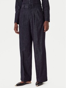 French Connection Jeansy 74ZAU Granatowy Wide Leg