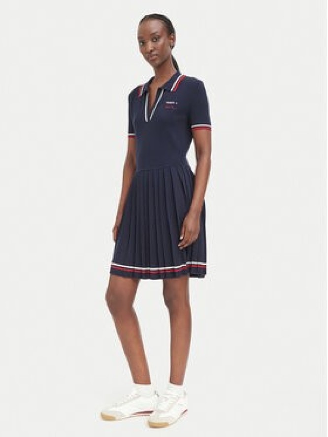 Guess Sukienka dzianinowa W6BK98 Z2277 Granatowy Regular Fit