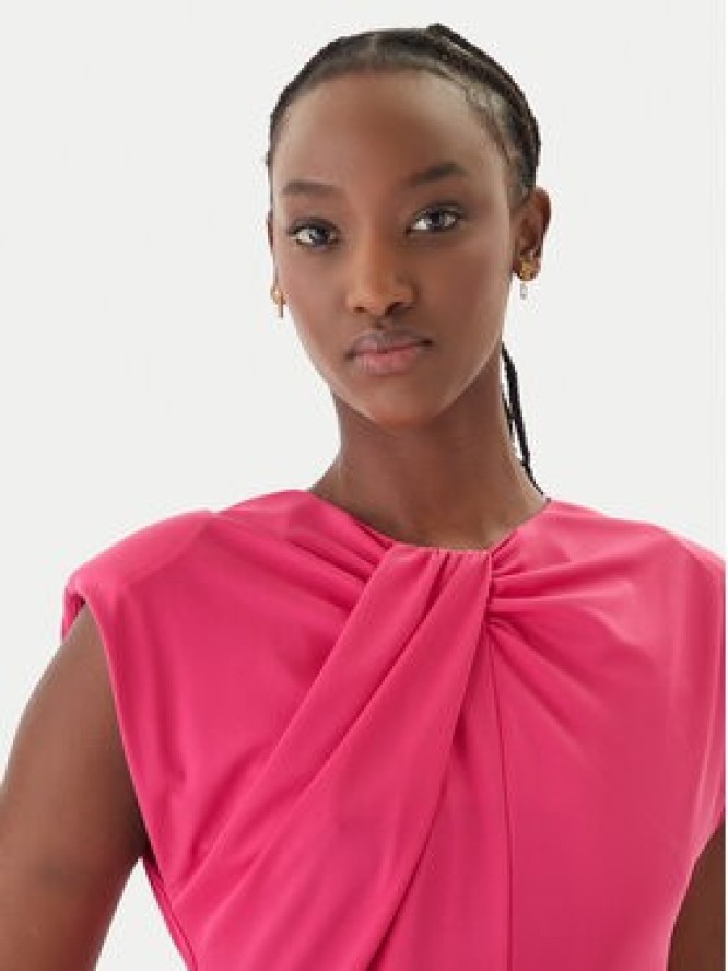 Fracomina Sukienka koktajlowa FS26SD2008W62601 Różowy Slim Fit