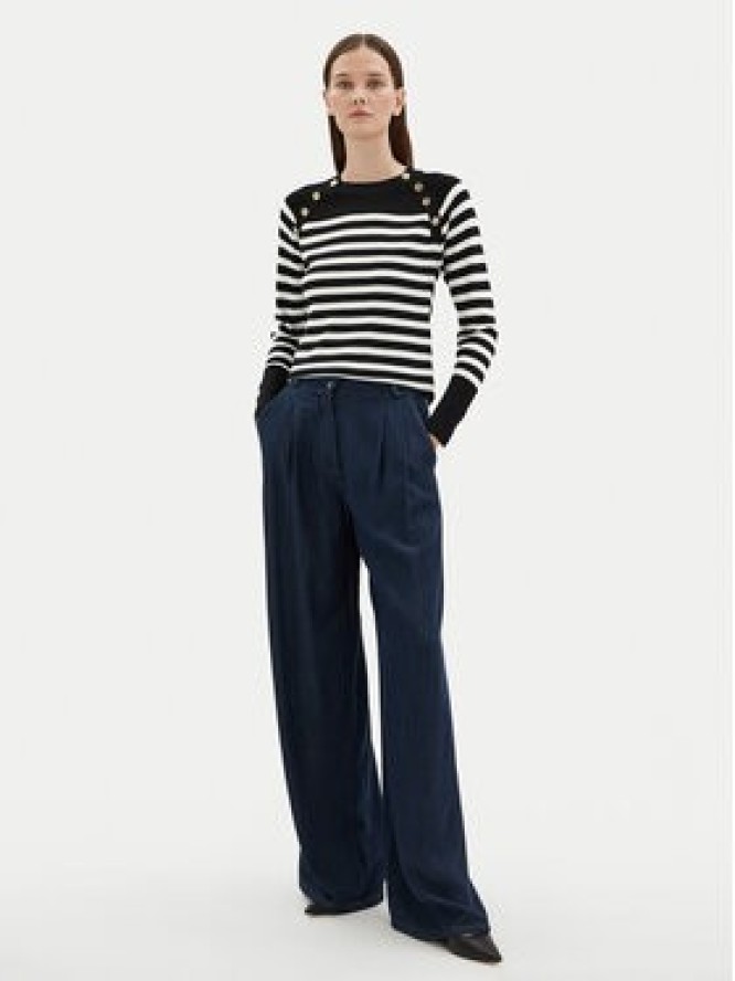 Motivi Bluzka M4286000723N Czarny Slim Fit