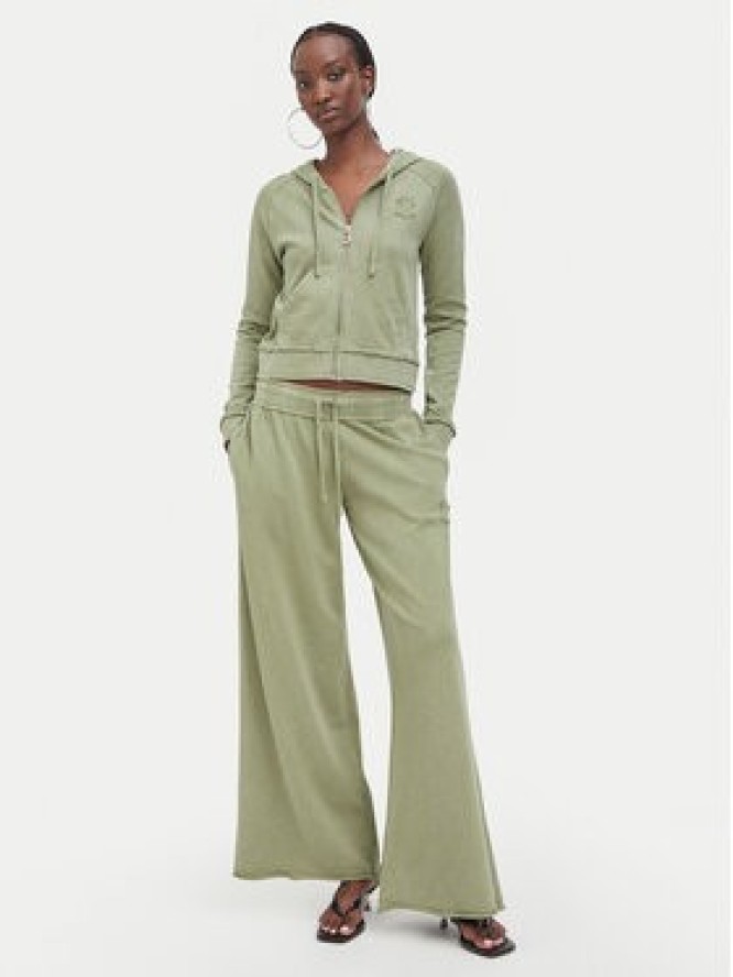 Juicy Couture Spodnie dresowe JCWBJ226321 Khaki Relaxed Fit