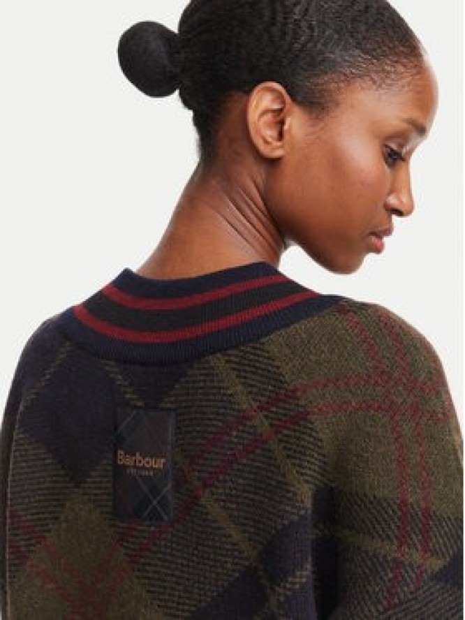 Barbour Sweter Shae LKN1841TN43 Zielony ciemny Relaxed Fit