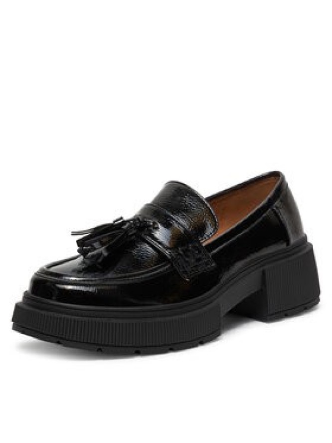 DeeZee Loafersy 60166-2 Czarny