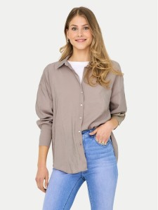 ONLY Koszula Zazima 15272523 Beżowy jasny Regular Fit