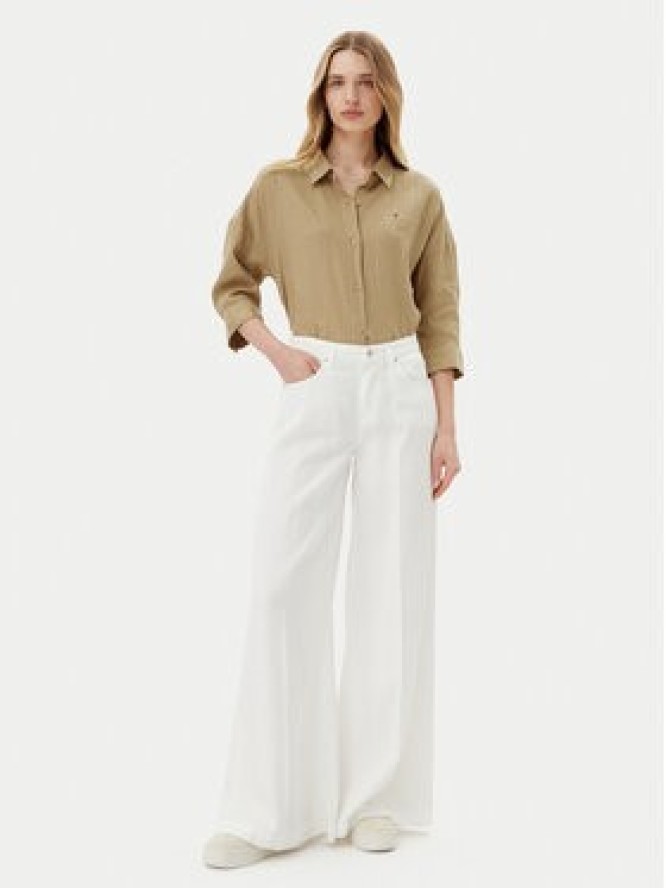 Tommy Hilfiger Koszula WW0WW46169 Beżowy Loose Fit