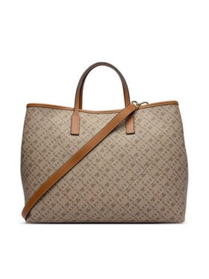 Tommy Hilfiger Torebka Th Monoplay Satchel AW0AW19173 Beżowy