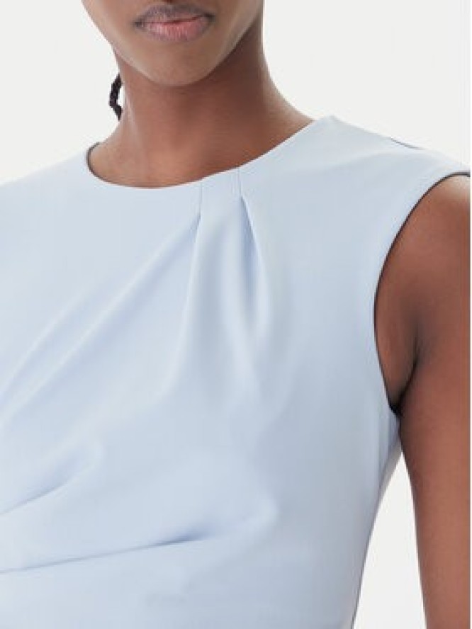 Rinascimento Sukienka koktajlowa CFC0127683003 Błękitny Slim Fit