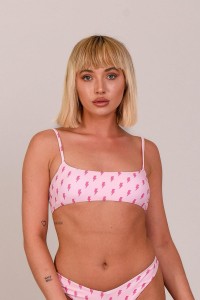 Bikini z koronką Straik of Luck, krótki top