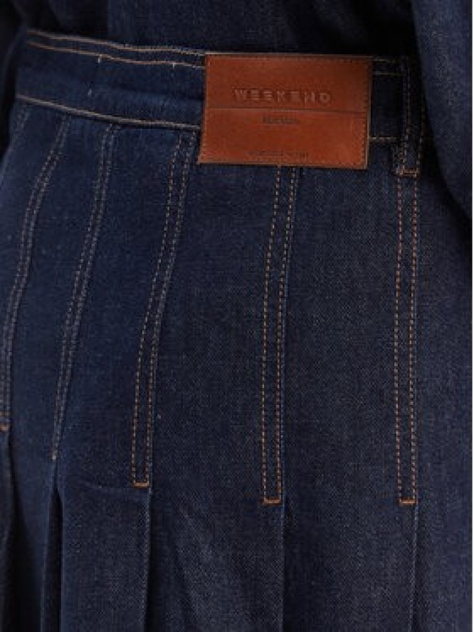 Weekend Max Mara Spódnica jeansowa Ovale 2615101071 Granatowy Regular Fit