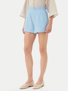 Vero Moda Szorty materiałowe Natali 10279687 Niebieski Baggy Fit