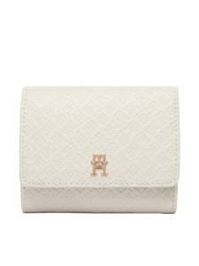 Tommy Hilfiger Portfel Th Icon Trifold Mono AW0AW18484 Beżowy