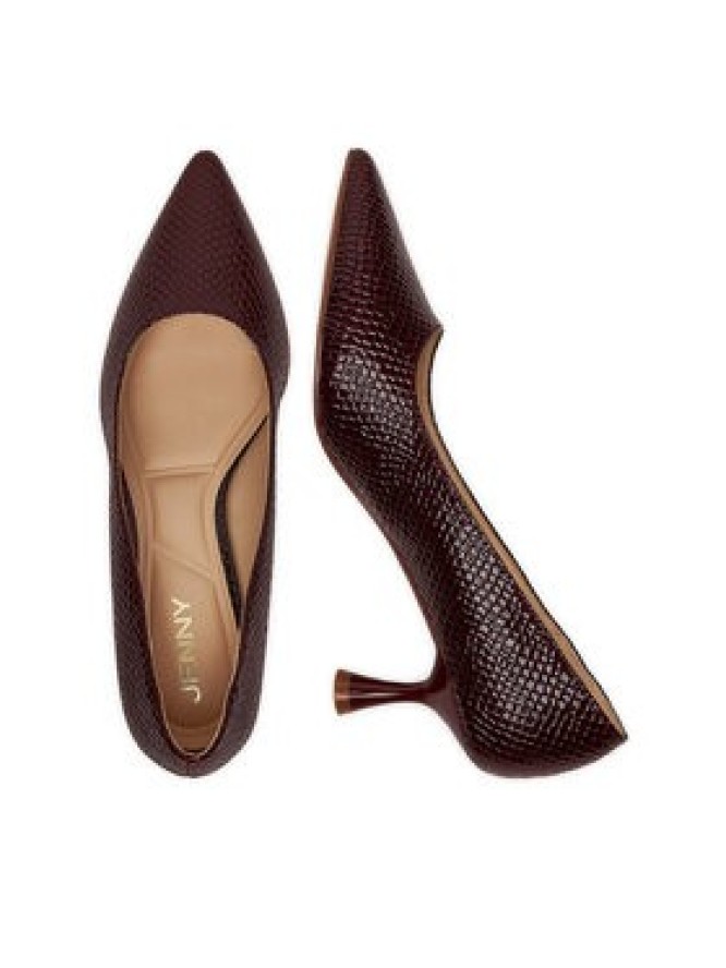 JENNY Szpilki CEO-CD24-212-1 Bordowy