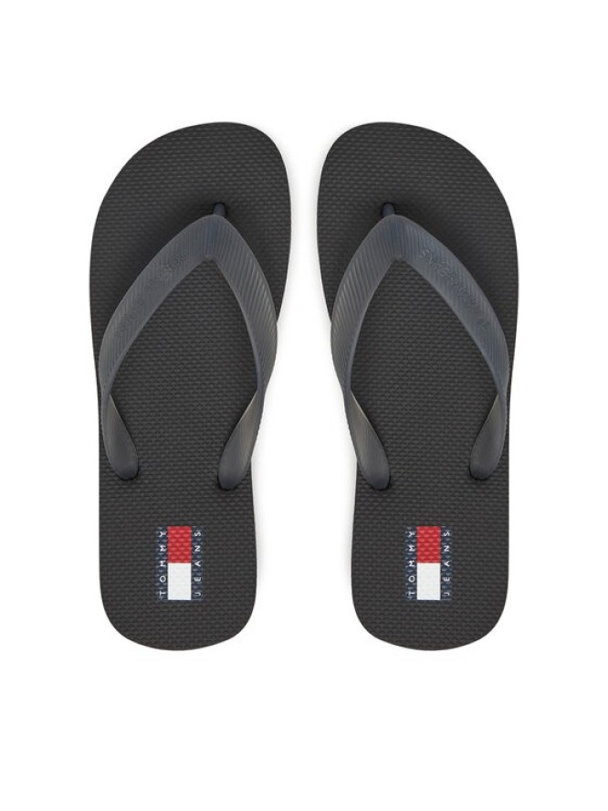 Tommy Jeans Japonki Tjw Logo Flip Flop EN0EN02447 Czarny