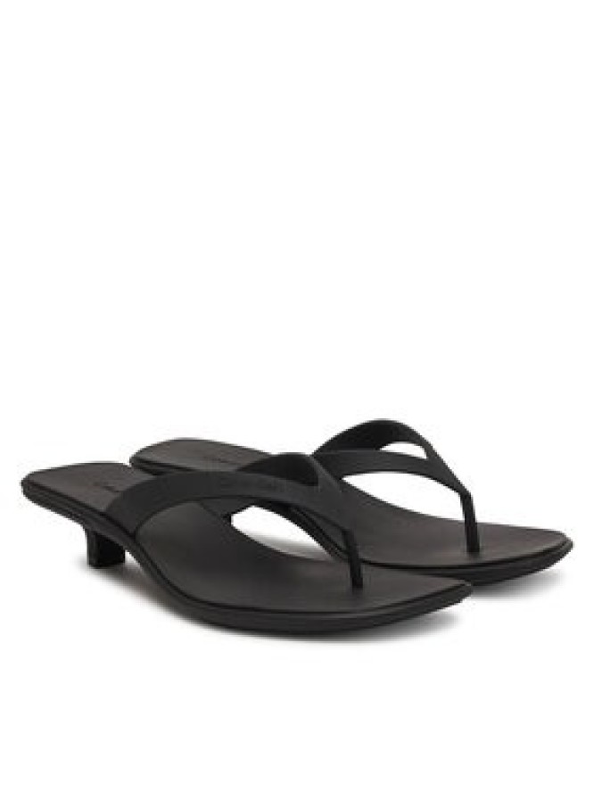 Calvin Klein Japonki Flip Flop Kitten Heel Thong Tpu HW0HW02965 Czarny