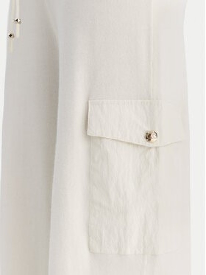 Liu Jo Spodnie materiałowe TF5041 MS75L Écru Regular Fit