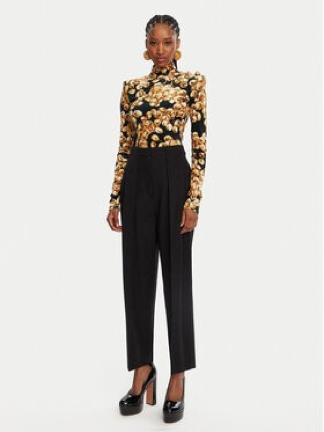 Balmain Spodnie materiałowe DF0PQ310WC09 Czarny Regular Fit