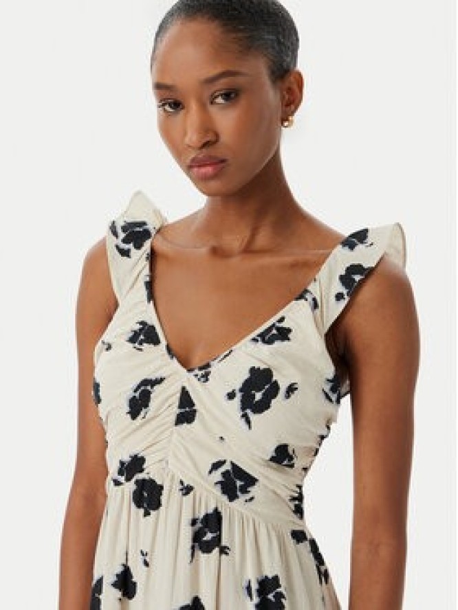 Vero Moda Sukienka letnia Dicthe 10341603 Beżowy Regular Fit