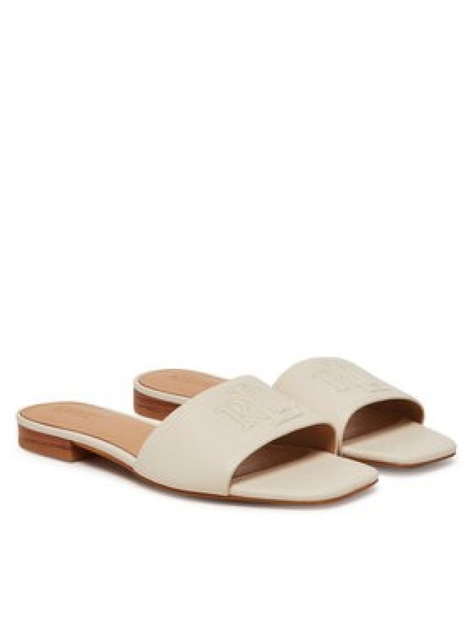 LAUREN RALPH LAUREN Klapki Everley 802959143009 Biały