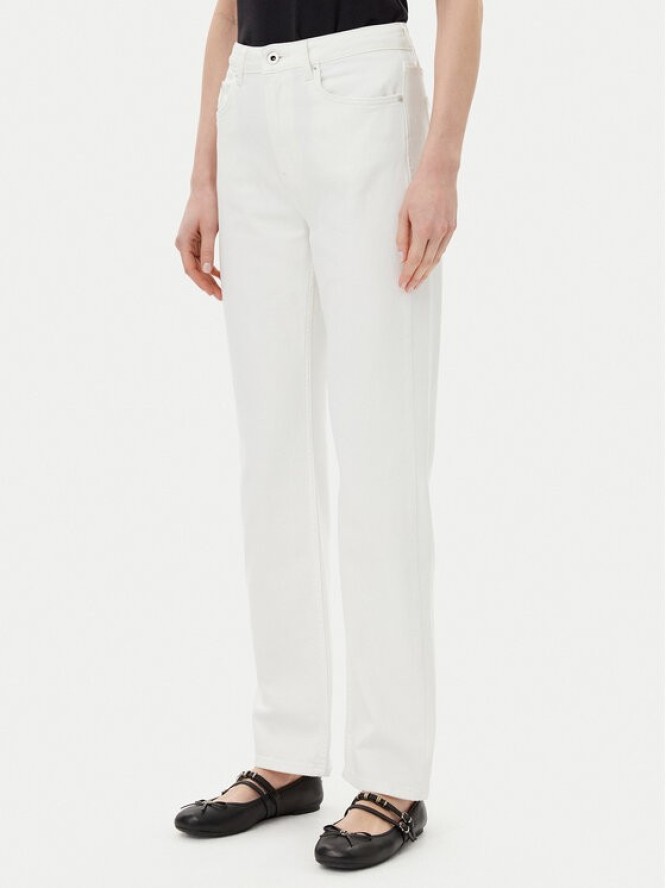 Karl Lagerfeld Jeans Jeansy A2W10135 Biały Straight Fit