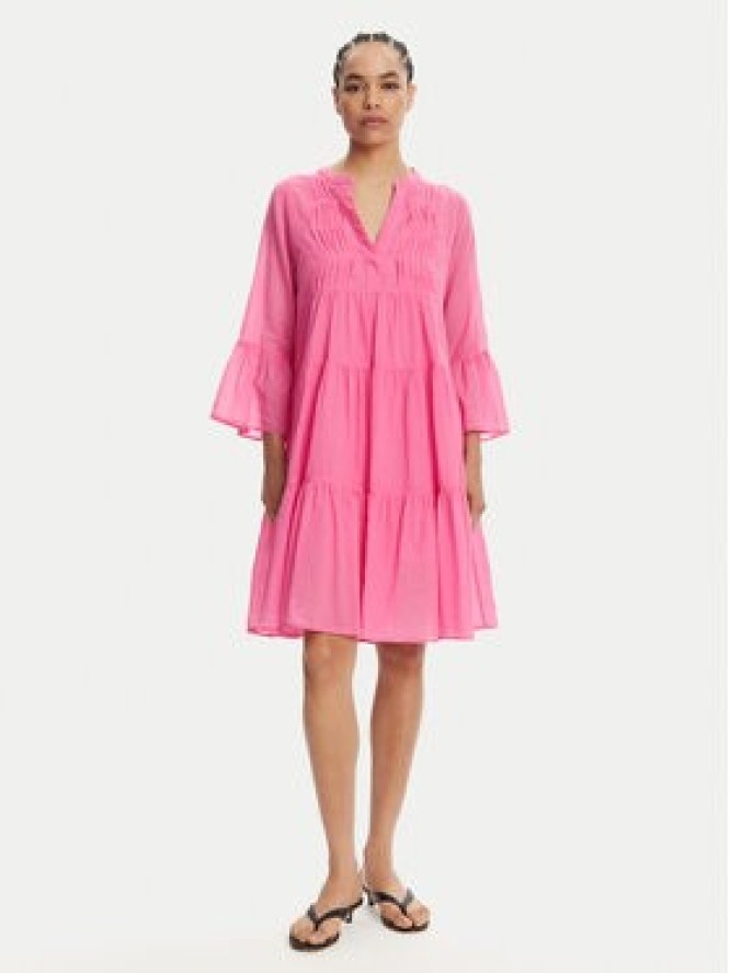 Devotion TWINS Sukienka letnia Symbol 025.329.1G Różowy Loose Fit