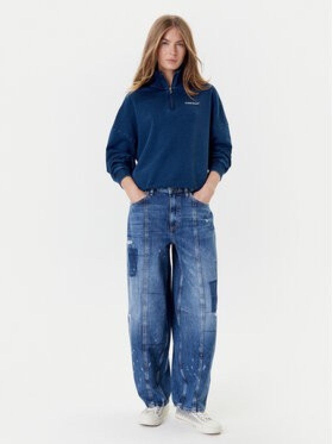 Guess Jeans Bluza W5YQ10 KCXQ1 Granatowy Regular Fit