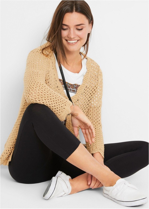 Legginsy rybaczki z wygodną talią