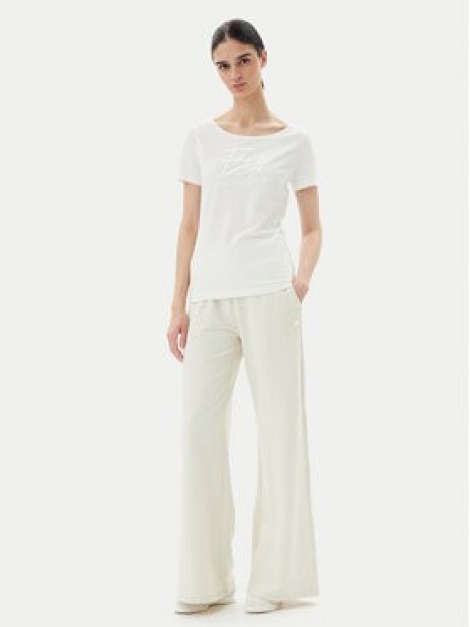 EA7 Emporio Armani Spodnie dresowe 7W000083 AF13135 U1112 Beżowy Wide Leg