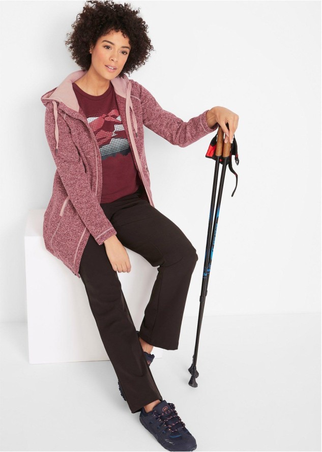 Długa bluza rozpinana z polaru