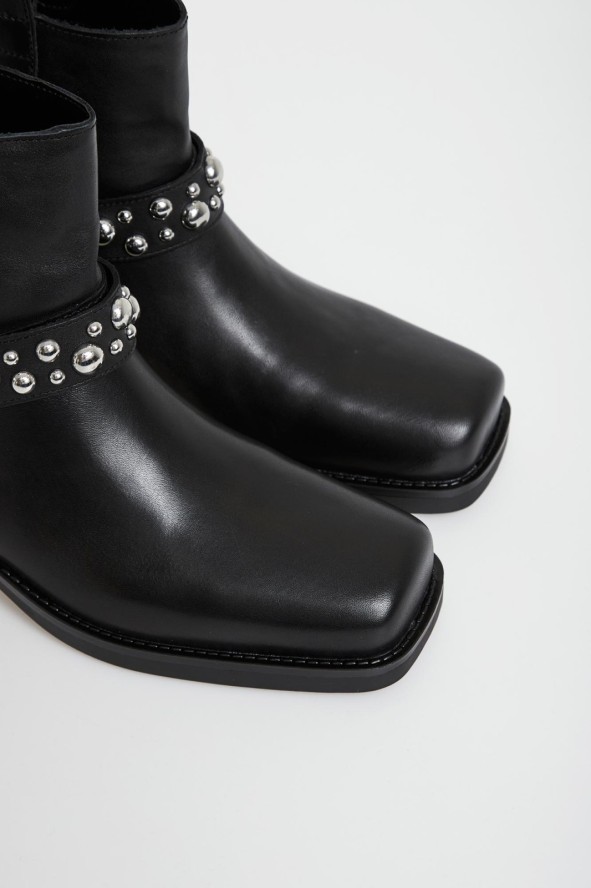 Botki damskie skórzane biker LIU JO