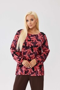 Wiskozowa bluzka Amira Rosallia z wiązaniem na plecach PLUS SIZE XXL OVERSIZE JESIEŃ