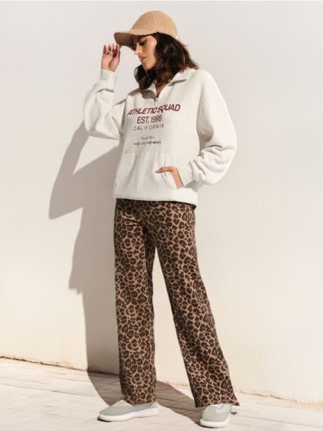 Bluza z napisem - szary