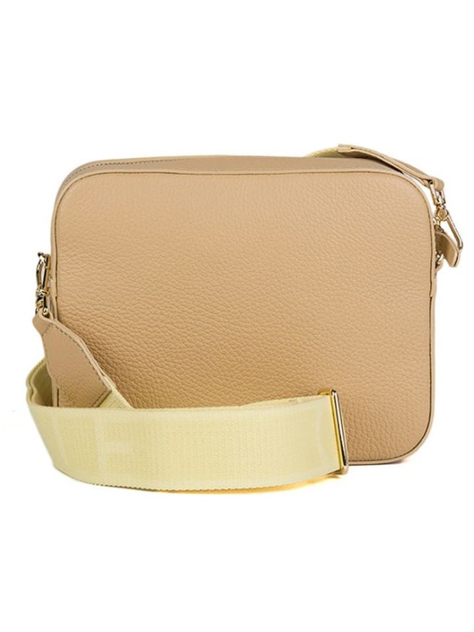 COCCINELLE Skórzana torebka w kolorze beżowym - 22 x 17 x 6 cm rozmiar: onesize