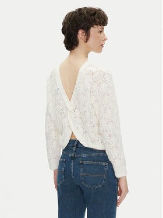 Pepe Jeans Sweter Nova PL702239 Écru Regular Fit