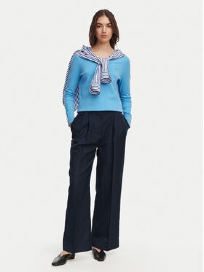 Tommy Hilfiger Sweter WW0WW40098 Niebieski Regular Fit