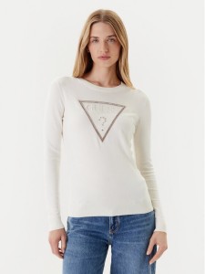 Guess Sweter W5YR23 Z2NQ2 Écru Regular Fit