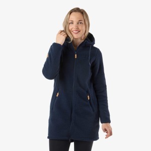 Bluza Polarowa Wędrówki Kobieta Nordkap Regulowany kaptur