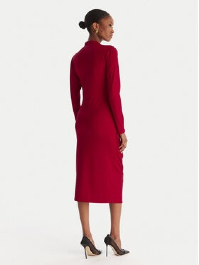 ACCESS FASHION Sukienka koktajlowa 54-3040-225 Czerwony Slim Fit