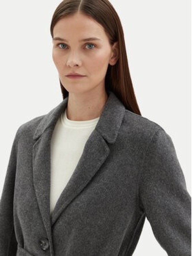 Motivi Płaszcz wełniany 0042Q000529N Szary Regular Fit