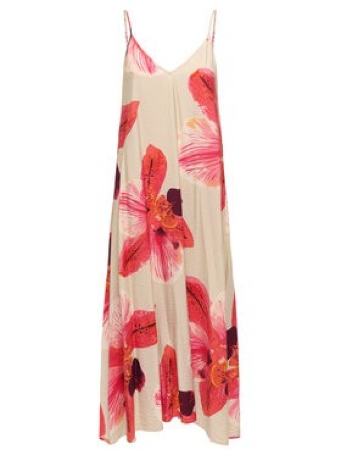 ONLY Sukienka letnia Resi 15372628 Beżowy jasny Regular Fit