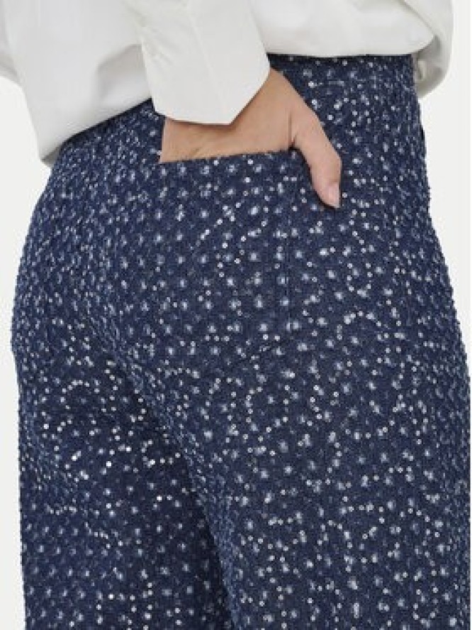 ONLY Spodnie materiałowe Evita 15362397 Granatowy Wide Leg
