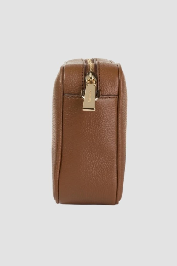 MICHAEL KORS Brązowa listonoszka ze skóry