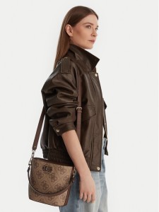 Guess Torebka Karnilla Logo HWOS99 01010 Brązowy