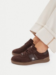Beverly Hills Polo Club Sneakersy CEO-A1419104A Brązowy ciemny