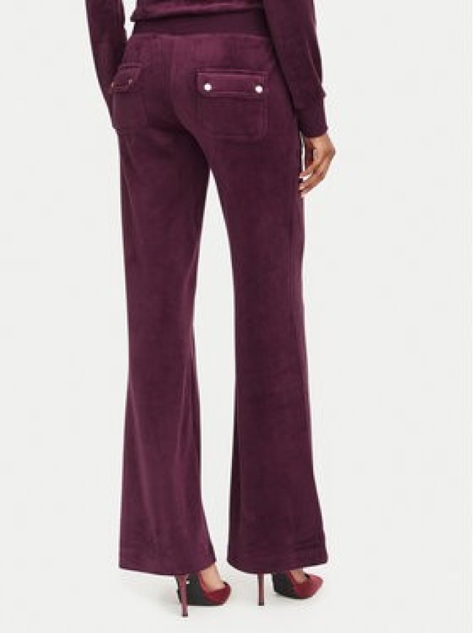 Juicy Couture Spodnie dresowe Layla JCSEBJ001G Bordowy Regular Fit