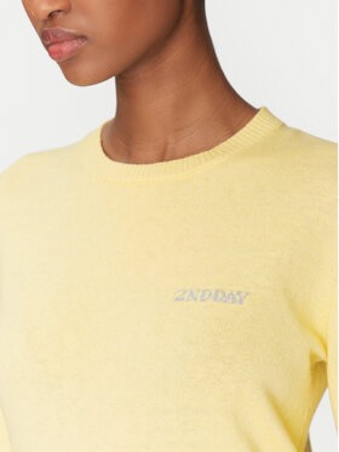 2NDDAY Sweter Lance 2252340408 Żółty Regular Fit