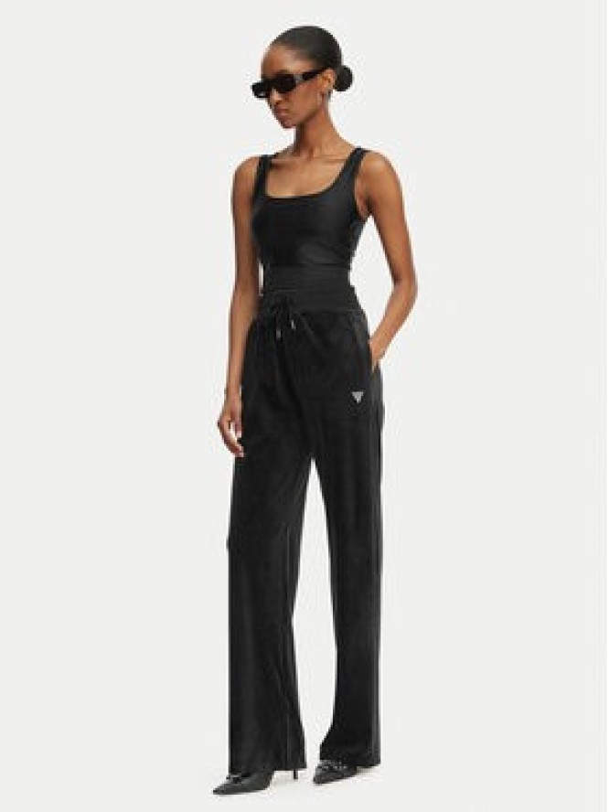 Guess Spodnie dresowe V3BB26 K0232 Czarny Regular Fit
