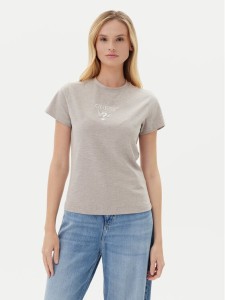 Guess T-Shirt V4YI21 KCDH1 Szary Slim Fit