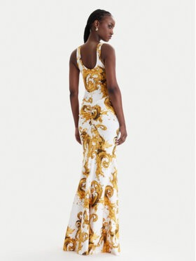 Versace Jeans Couture Sukienka codzienna 80HAO970 JS550 Biały Slim Fit