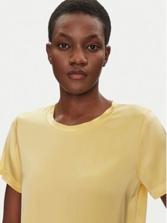 ViCOLO Bluzka TD0007 Żółty Relaxed Fit