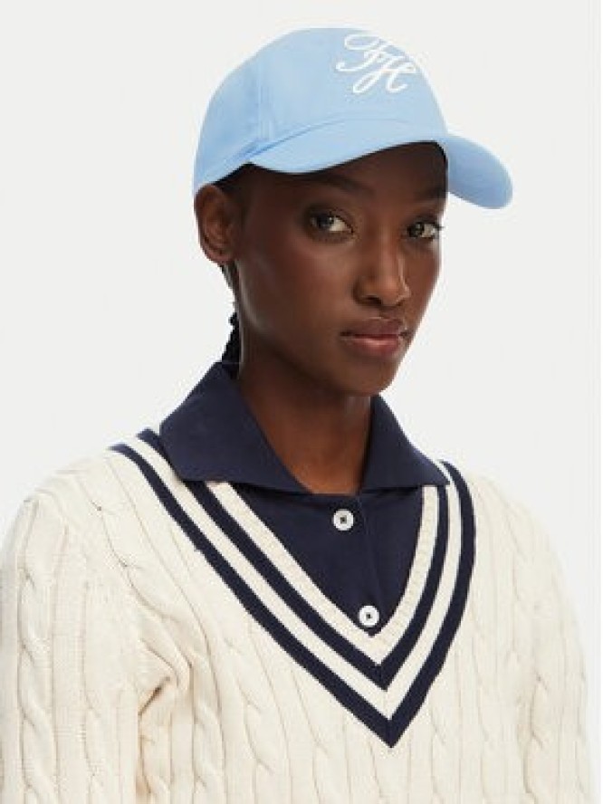 Tommy Hilfiger Czapka z daszkiem Logo Embroidery Baseball Cap AW0AW18338 Niebieski